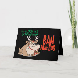 Cartão De Festividades Bah Humbug Feliz Natal