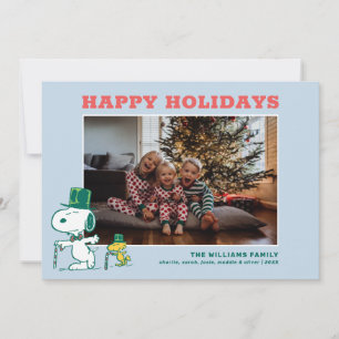 Cartão De Festividades Balas de Hortelã com Chapéu do Snoopy