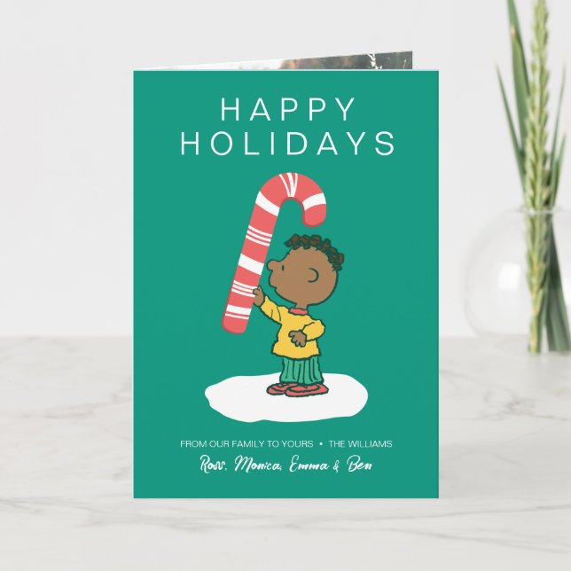 Cartão De Festividades Balas de Menta Franklin (Frente)