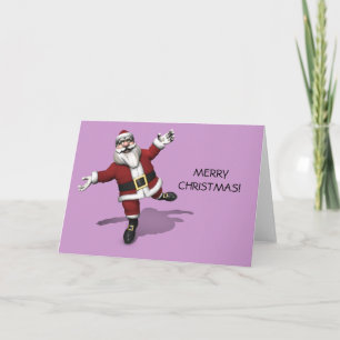 Cartão De Festividades Balé Dançarina Papai Noel