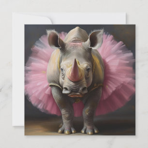Cartão De Festividades BALÉ do AI Rhino