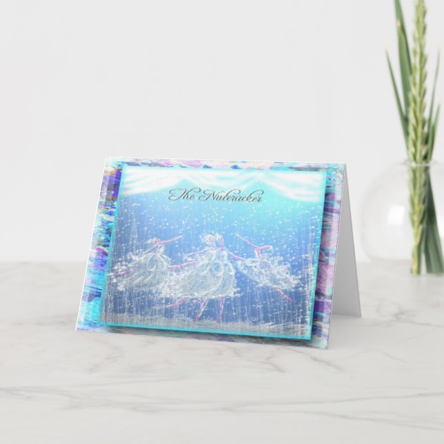 Cartão De Festividades Balé "neve" - 355 do Nutcracker (Frente)