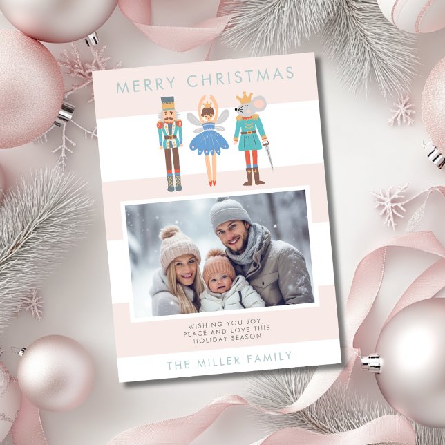 Cartão De Festividades Balé Nutcracker - Natal moderno mínimo (Criador carregado)