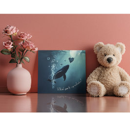 Cartão De Festividades baleia você é meu namorados