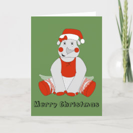 Cartão De Festividades Ballerina Rhino - Especial de Natal