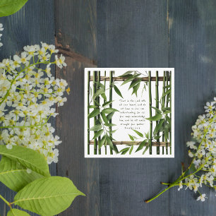 Cartão De Festividades Bamboo Personalizável Versículo Bíblico Personaliz