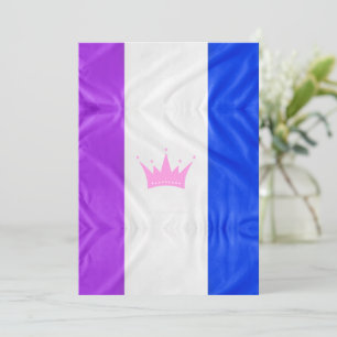 Cartão De Festividades Bandeira do orgulho da cultura drag SlipperyJoe's