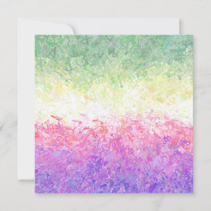Cartão De Festividades Bandeira do Orgulho Genderdoe Abstrata Boho Trippy