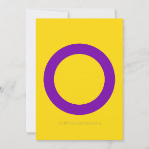 Cartão De Festividades Bandeira do orgulho intersexo SlipperyJoe's fundo 