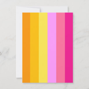 Cartão De Festividades Bandeira do Orgulho Lésbico (Dawn)