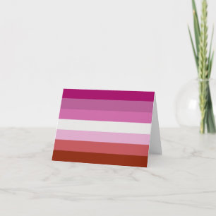 Cartão De Festividades Bandeira do Orgulho Lésbico (Origem)
