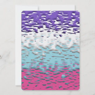 Cartão De Festividades Bandeira do Orgulho Multissexual Funky Trippy Ripp