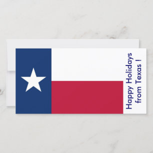 Cartão De Festividades Bandeira do Texas, Feliz Feriados dos EUA