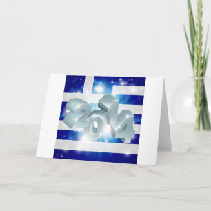 Cartão De Festividades Bandeira grega 2014