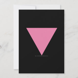 Cartão De Festividades bandeira triângulo rosa SlipperyJoe's símbolo rosa