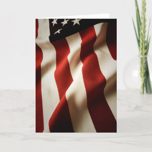 Cartão De Festividades Bandeira Vertical Americana