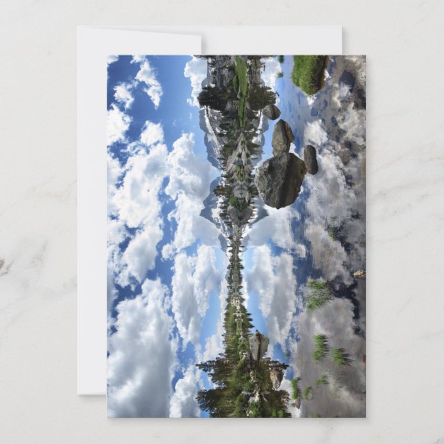 Cartão De Festividades Banner Peak perto do Island Pass - Trilha de John  (Frente)