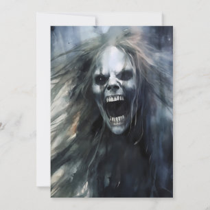 Cartão De Festividades Banshee Mau Feia Gritante