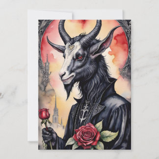 Cartão De Festividades Baphomet Gothic Valentine's Day Love