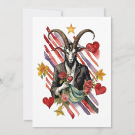 Cartão De Festividades Baphomet Gothic Valentine's Day Love
