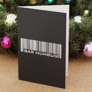 Cartão De Festividades Bar Humbug - Presente de Natal Alternativo