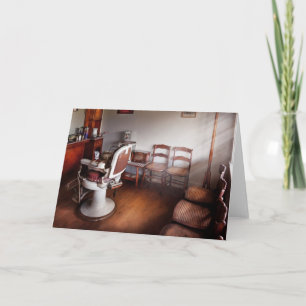 Cartão De Festividades Barber - Pronto para uma Audiência