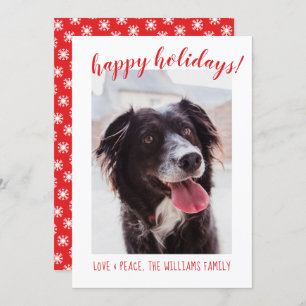 Cartão De Festividades Barking Spirs Bright Your Dog Photo Holiday