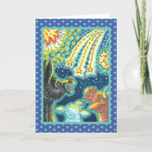 CARTÃO DE FESTIVIDADES BARNYARD FARM ANIMAIS EM QUARTO DE JULHO, FANTÁSTI