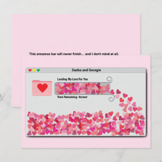 Cartão De Festividades Barra de Progresso da Janela do Computador Engraça