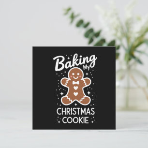 Cartão De Festividades Barrando Meu Biscoito de Natal de Gravidez Materni