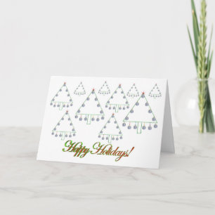 Cartão De Festividades Baseball Christmas Tree Farm Card