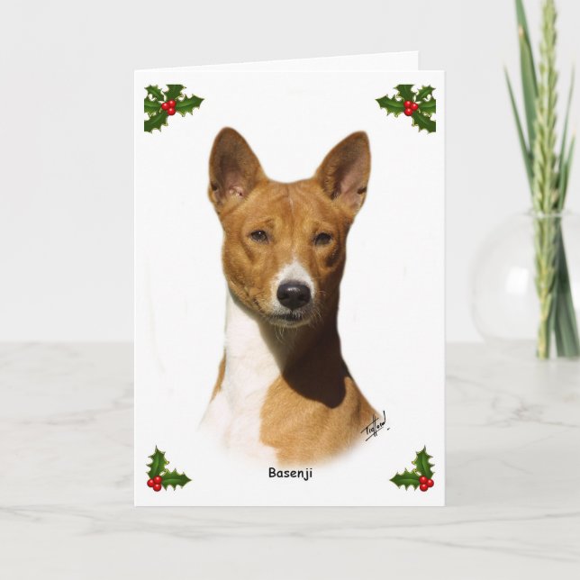 Cartão De Festividades Basenji 9L034D-09 (Frente)