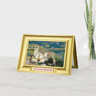 Cartão De Festividades Basílica, Assisi, Italia