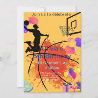 Cartão De Festividades basquete