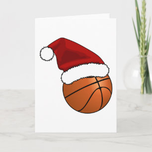 Cartão De Festividades Basquete de Natal