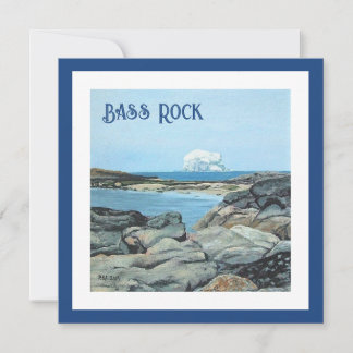 Cartão De Festividades Bass Rock, North Berwick, Escócia por Pola.B.Alex