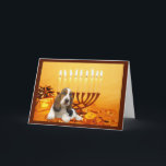 Cartão De Festividades Basset Hound Chanukah Card Menorah<br><div class="desc">Lembrar a família e os amigos durante a temporada de Chanukah é uma maneira maravilhosa de manter contato com as pessoas que você ama e se importa. Criei com amor e cuidado estes cartões Chanukah para cães e tenho a certeza de que qualquer pessoa que ame cães ficará encantada em...</div>