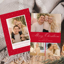 Basta Elegante, Feliz Script de Natal Vermelho 4 F