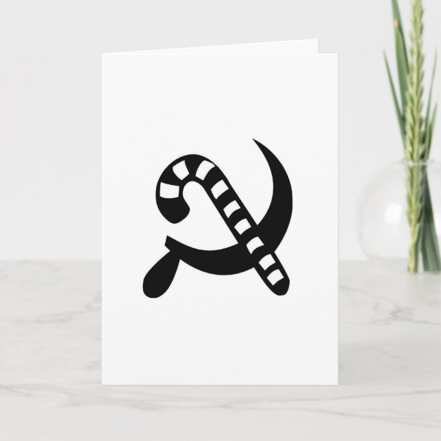 Cartão De Festividades Bastão comunista (Frente)