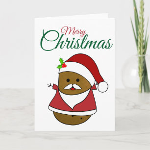 Cartão De Festividades Batata de Natal