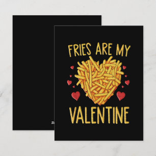 Cartão De Festividades Batatas Fritas São Meu Dia dos Namorados