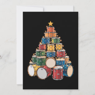 Cartão De Festividades Bateria de Natal Bateria de Música de Festa de Tam