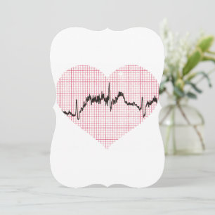 Cartão De Festividades Batida do Coração VII