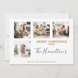 Cartão De Festividades Bauble Standard 4 Foto Personalizada