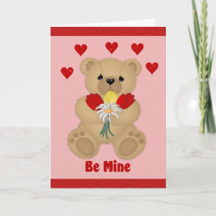 Cartão De Festividades Be mine Bear