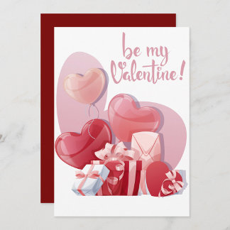 Cartão De Festividades Be Mine Valentine Flat Holiday Card