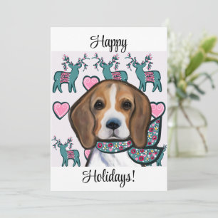 Cartão De Festividades Beagle