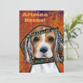 Cartão De Festividades Beagle     