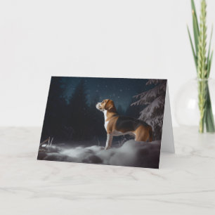 Cartão De Festividades Beagle Christmas
