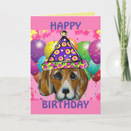 CARTÃO DE FESTIVIDADES BEAGLE DOG